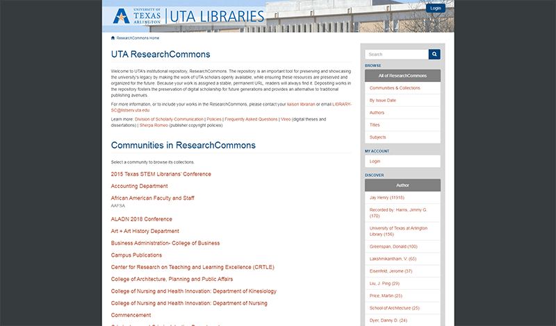 Research Commons website