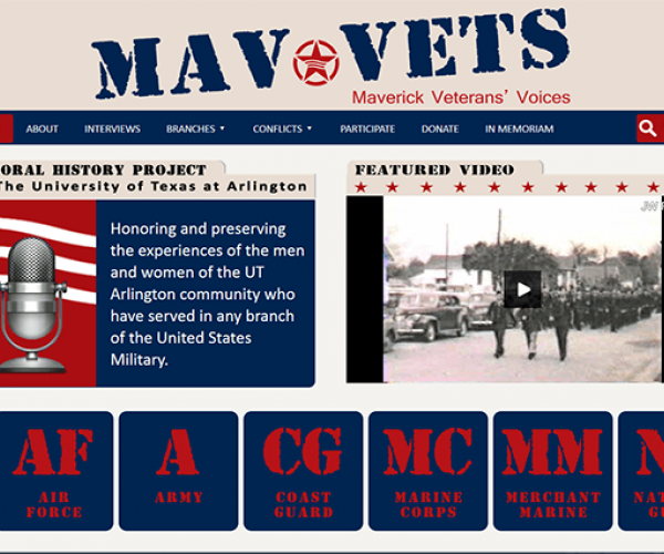 Maverick Veterans Voices website