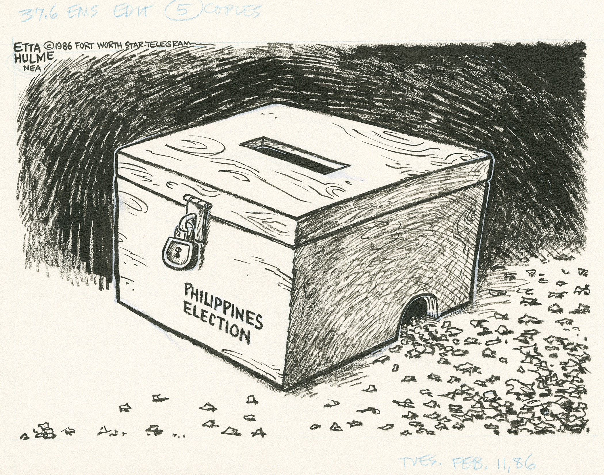 Philippines election | Etta Hulme Cartoon Archive