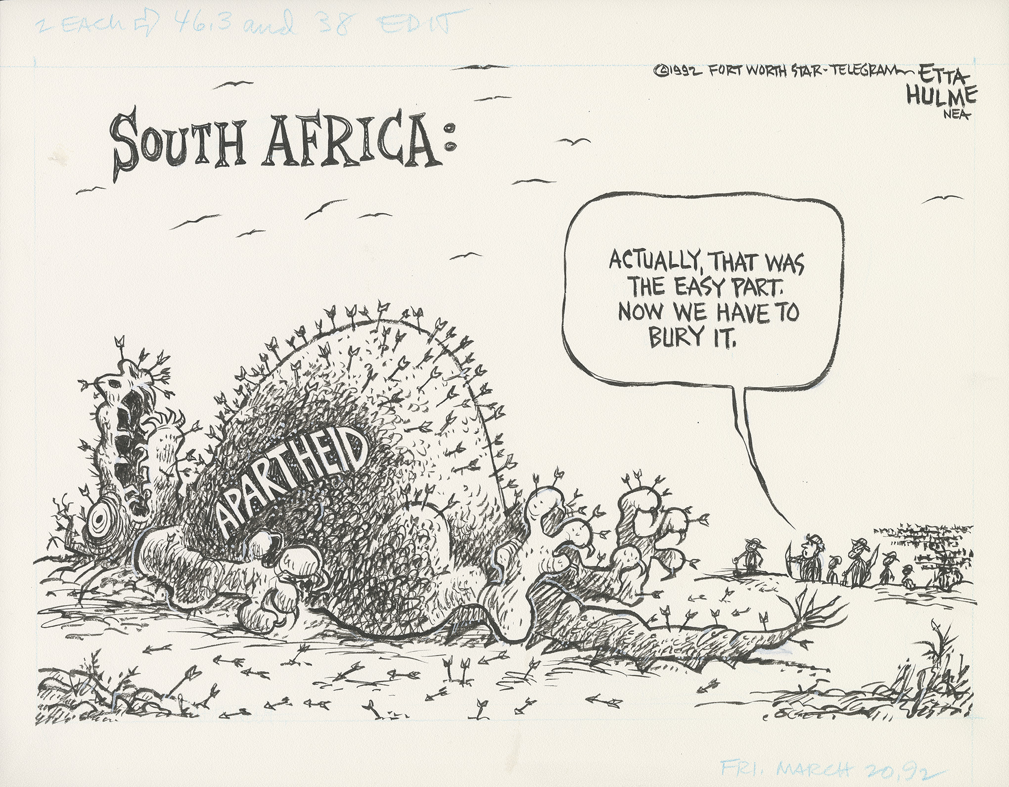 South Africa | Etta Hulme Cartoon Archive