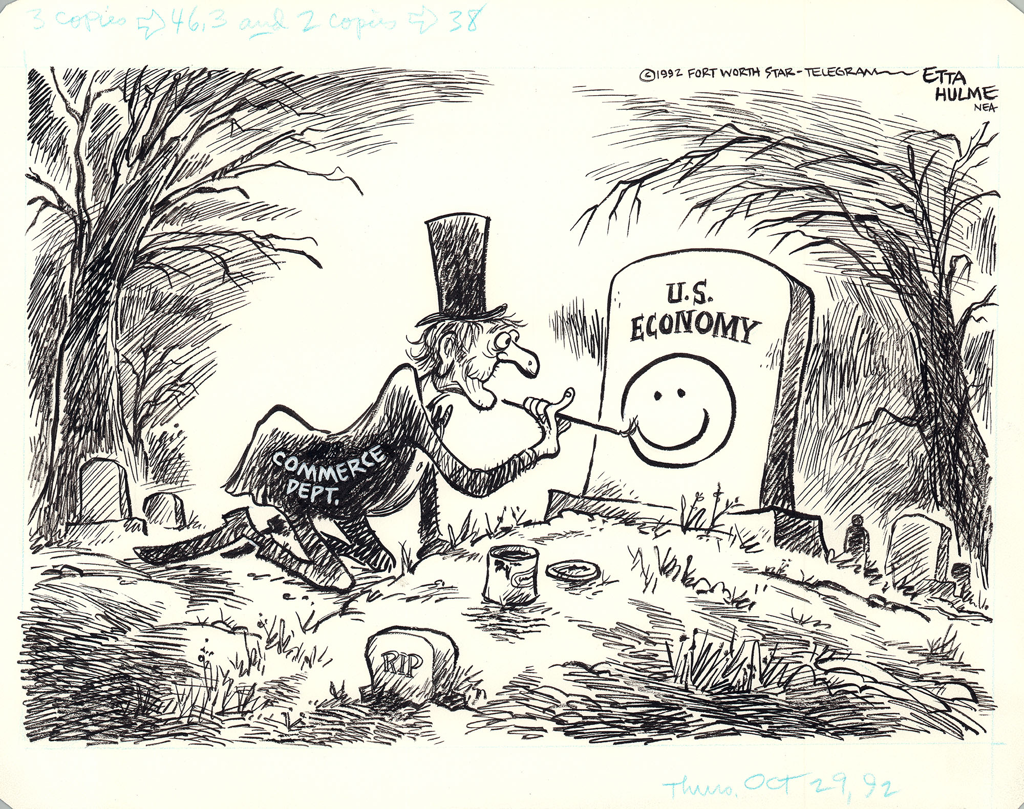 U.S. Economy" | Etta Hulme Cartoon Archive