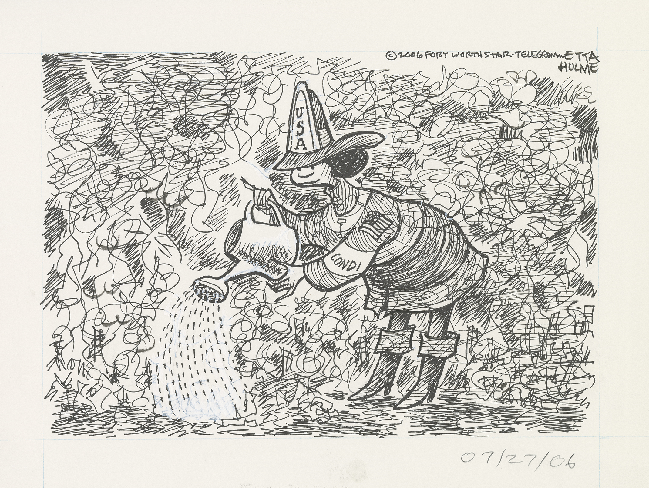 Watering plants | Etta Hulme Cartoon Archive