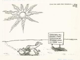 Greenhouse effect, Atmospheric | Etta Hulme Cartoon Archive