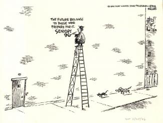 Editorial cartoon from the Etta Hulme Papers