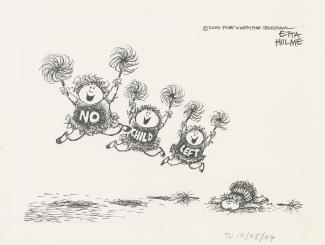 Political cartoon from the Etta Hulme Papers