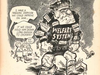 Political cartoon  from the Etta Hulme Papers