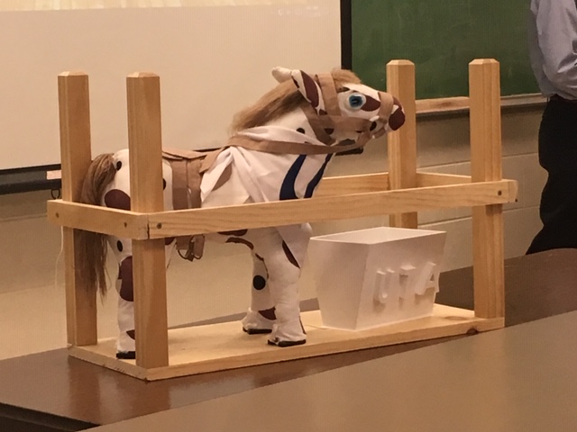 Photo of Team 2's Horse made in the UTA FabLab