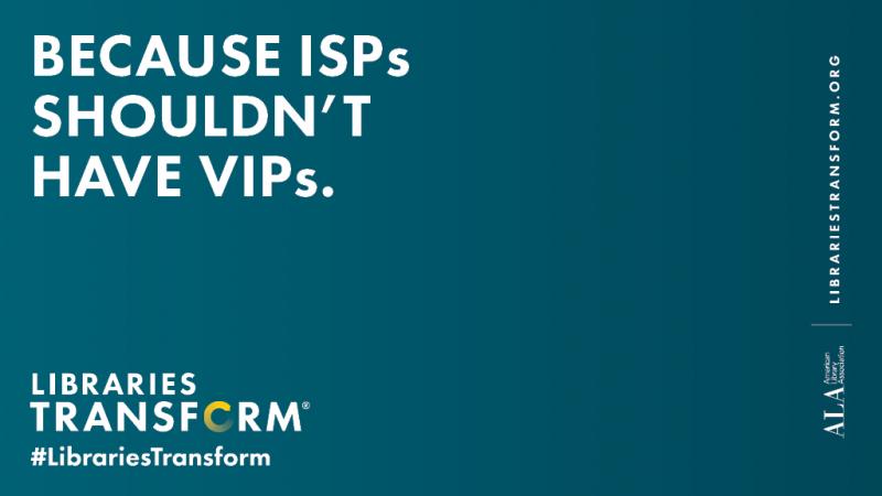 Because ISPs shouldn't have VIPs