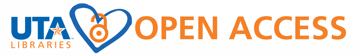 UTA Libraries Open Access: heart with open padlock