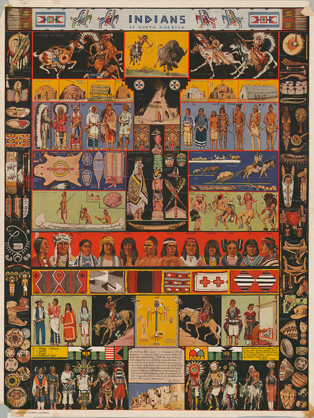 Poster depicting Native American culture.