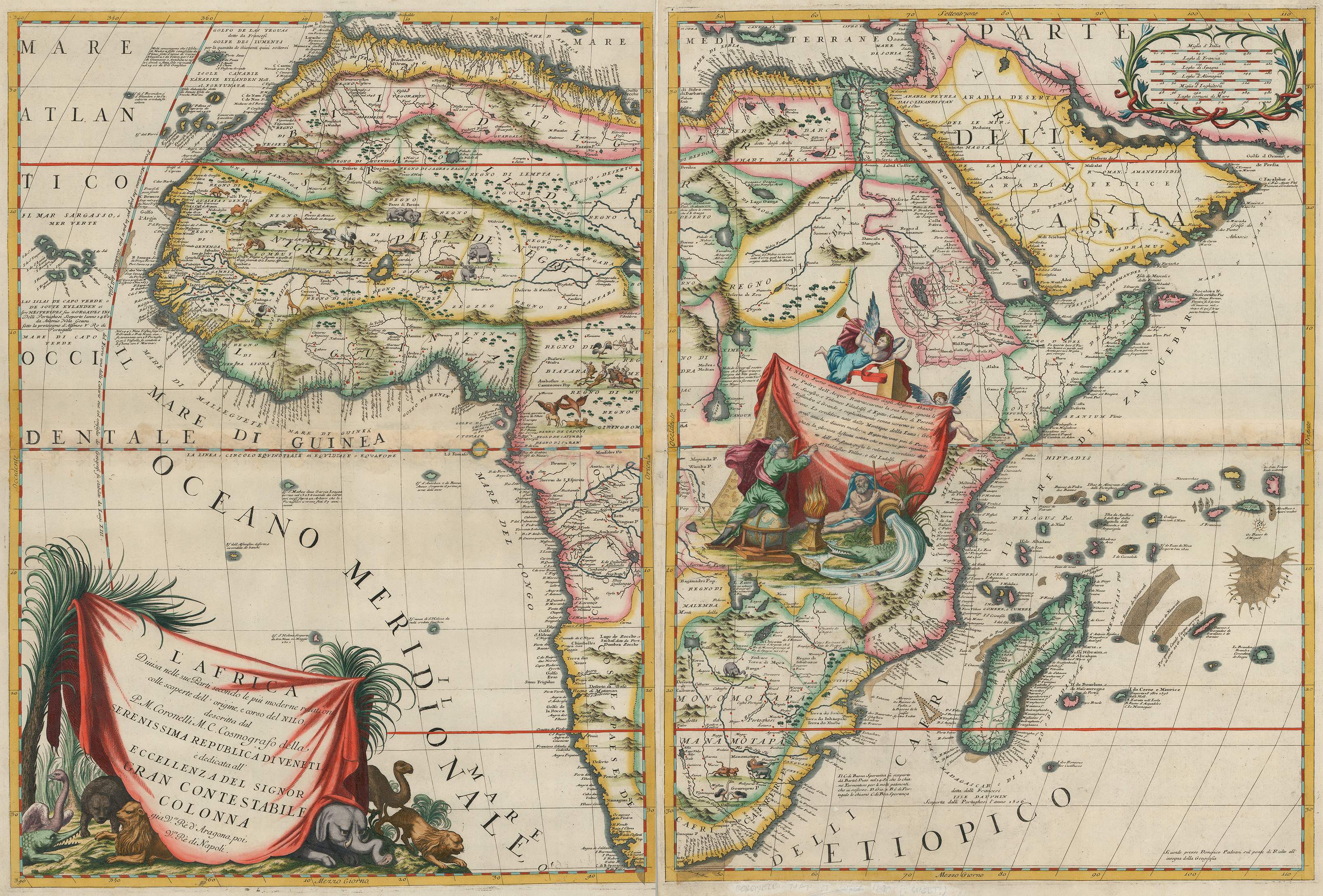 Coronelli, L'Africa, 1692 UTA Libraries Special Collections