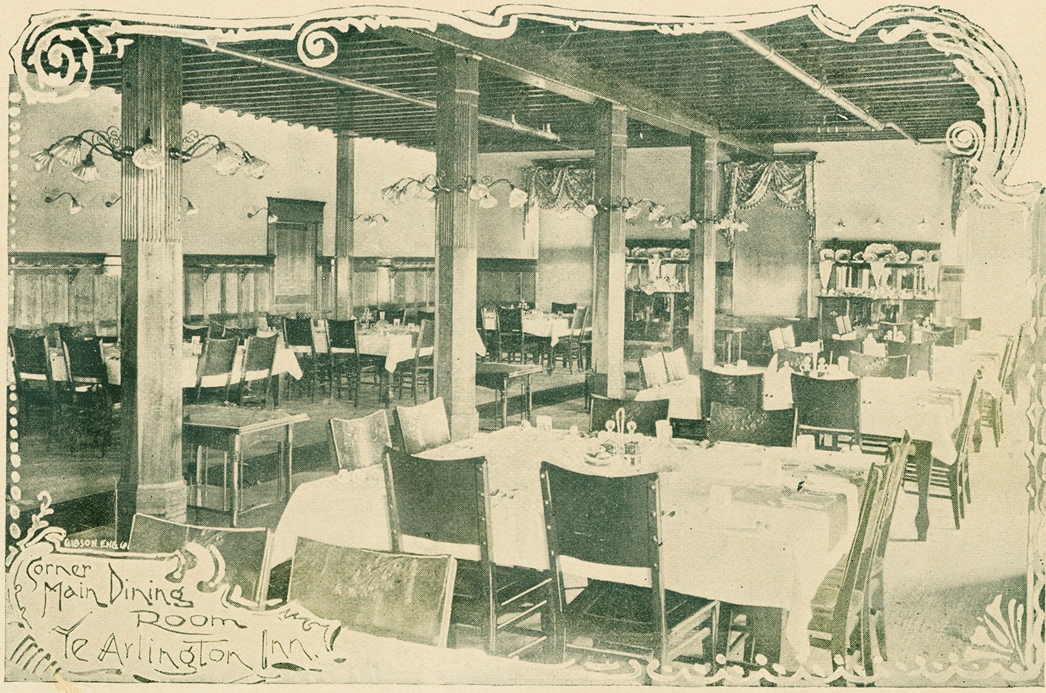 Main dining room at Ye Arlington Inn