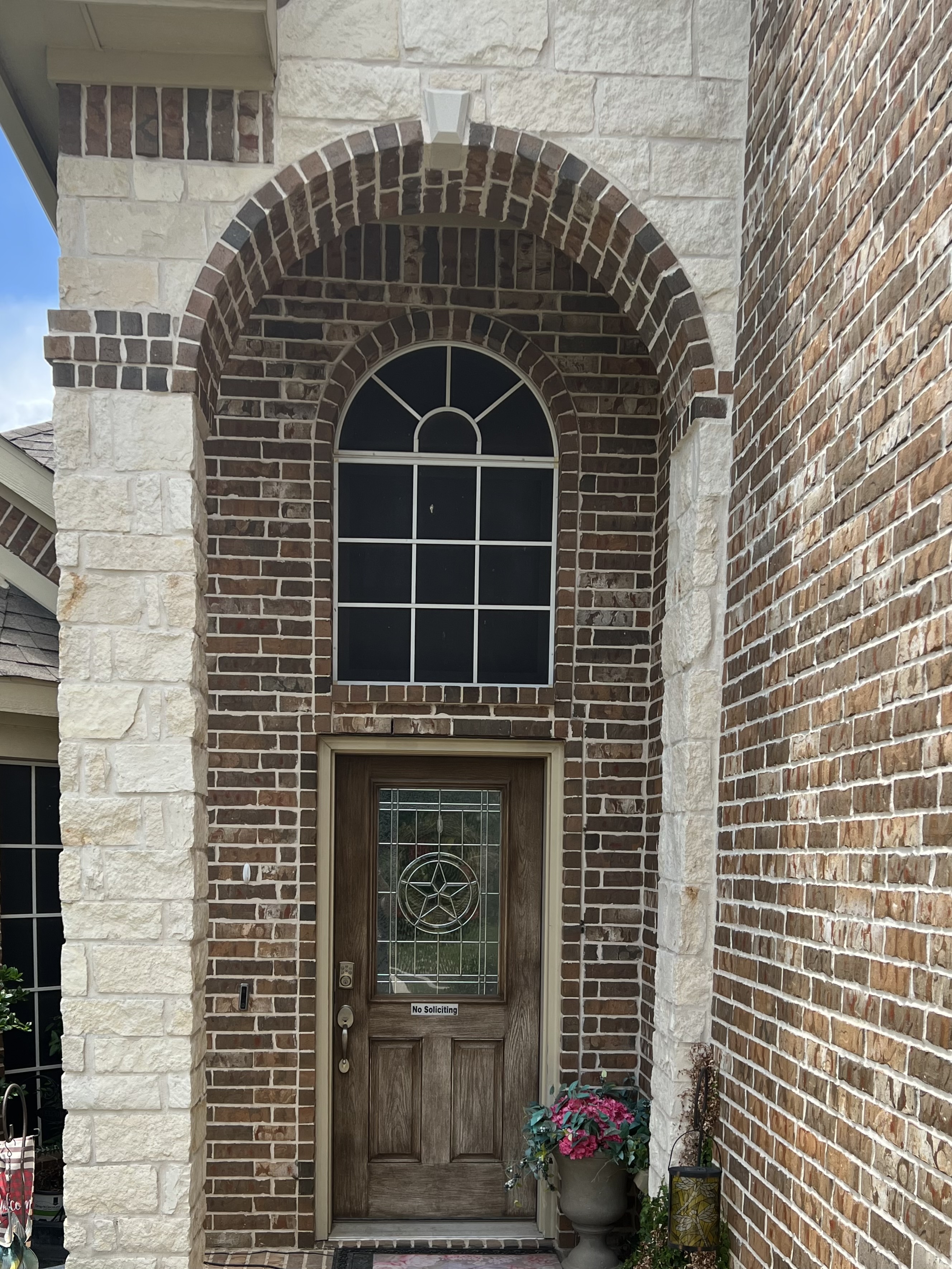 modern home arched entry