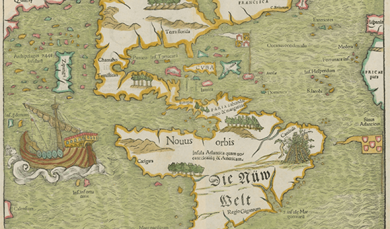 Muenster, Tabula Novarum Insularum map
