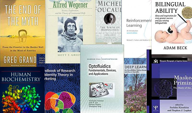 book covers of books chosen by faculty