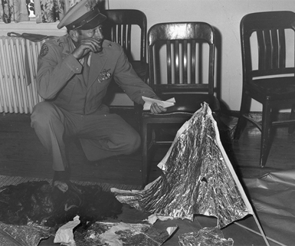 General Ramey with Roswell debris