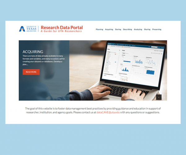 Research Data Portal home page