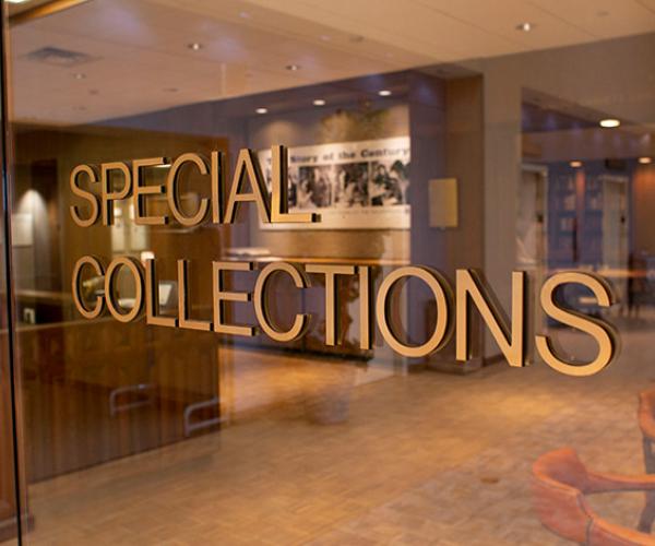 Entrance to Special Collections