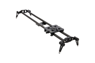 Image displaying a 30-inch camera slider, a versatile tool for adding smooth and dynamic motion to video shots, ideal for cinematography.