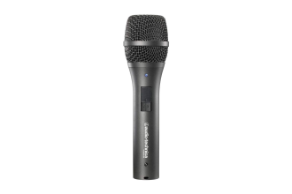"Image of an Audio-Technica AT2005 microphone, a dynamic handheld microphone ideal for podcasting, live performances, and studio recordings."
