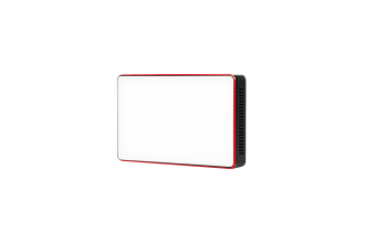 Image showcasing an Aputure RGBWW LED light, offering adjustable color temperature and RGB color options, ideal for versatile and creative lighting setups.