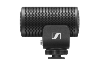 "Image of an MKE 200 microphone, a compact and directional on-camera microphone designed for capturing clear audio during video recording."