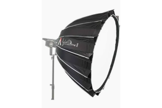 Image displaying a Light Dome II Softbox Kit, a lighting accessory for video production, providing soft and diffused light for professional-quality lighting setups.