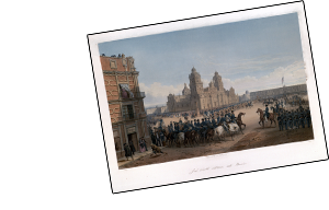 pictorial of General Scott's entrance into Mexico City
